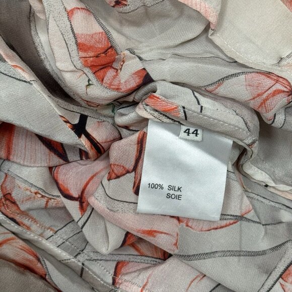 Ports 1961 100%‎ Silk Abstract Multicolor Floral Sleeveless Dress Size 44 Italy - Picture 14 of 14